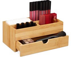 bureau organizer - bamboe - 4 vakken - lade