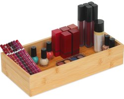 bureau organizer - bamboe - 6 x 30 x 15 cm - pennenbak