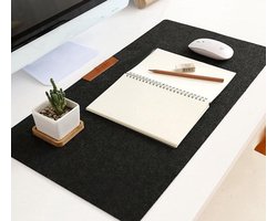 bureau organizer-Bureau Onderlegger-bureau accessoires-Computermat- Muismat-Toetsenbord-Bureau mat-Desktop mat-Gaming mat- Kantoor accessoires- Zwart