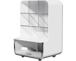 Bureau organizer en opbergruimte | Bureau-organizer voor kantoorbenodigdheden, grote pennenhouder met verdelers en lades voor werk, school en huishoudelijke artikelen