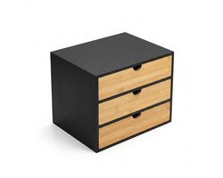 Bureau-organizer HEGO met 3 lades, bamboe, 25 x 31 x 25 cm