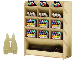 Bureau Organizer Hout - Licht bruin - Pennenbakje - Desk Organizer - Pennenhouder