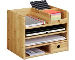 Bureau organizer - met lade - A4 - bamboe
