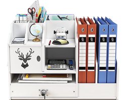 Bureau-organizer met lade en pennenhouder - Werkruimte organizer voor kantoor en school