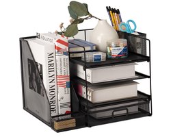 Bureau-organizer met multifunctionele opbergmogelijkheden voor een georganiseerde werkplek thuis of op kantoor