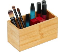 bureau organizer - opbergbakje - 9,5x18x9 cm - bamboe