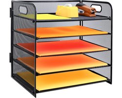 Bureau Organizer - Papier Lade - Kantoor Organiseren - Met Lade - 33 x 22 x 32.5 cm - Zwart