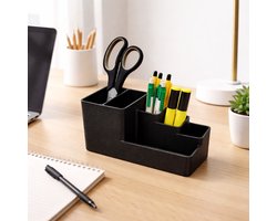Bureau Organizer zwarte– Moderne Pennenhouder & Accessoirehouder – Strak Design