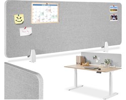 Bureau-scheidingswand 160x40 cm - Akoestisch scherm voor kantoortafel
