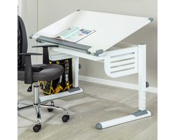 Bureau Skalare 110cm verstelbaar - wit