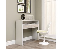 Bureau - Stijlvol Wit - Ruimtebesparend 99x88x66cm - Duurzaam Melamine