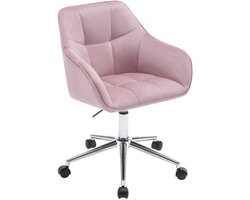 Bureau stoel - roze - bureaustoelen voor volwassenen - bureaustoelen - stoel - ergonomische bureaustoel