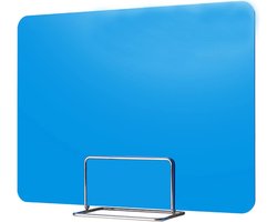 Bureau Verdelers - Privacyschermen Klaslokaal - Focus Verbeteren - Duurzaam Acryl - 30x60cm - Blauw