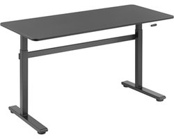 Bureau | Verstelbaar | 140x60 cm | Zwart | Allteq