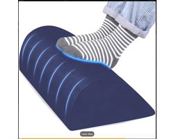 Bureau Voetensteun – Footrest Onder Bureau – Ergonomisch – Zacht Schuim – Afneembare Wasbare Hoes – Blauw