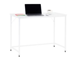 Bureau – Werkbureau – Computer Bureau – Bureautafel – Opklapbaar – 100 X 50 X 76 CM – 50 Kg - industriële - Wit
