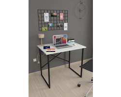 Bureau - Wit - 60x90 cm - Tafel - Bureau - Computertafel - Bureautafel - Laptoptafel - Bureautafel voor Volwassenen