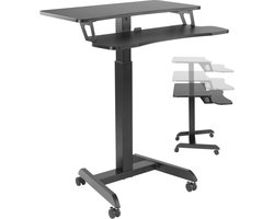 Bureau zit sta laptoptafel - verrijdbaar - hoogte verstelbaar