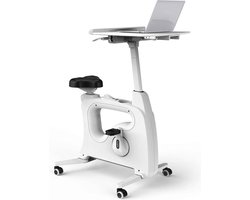 Bureaufiets met eigen laptoptafel Deluxe - LCD scherm - Stoelfiets - Deskbike