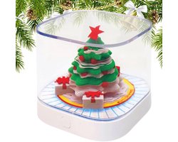 Bureaukalender met licht - Kerstboom organizer - Dagelijkse planning - 3D ontwerp - 8.2 x 8.2 x 7.6 cm - Multicolor