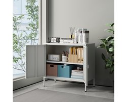 Bureaukast Hailuoto archiefkast 75x80x40 cm lichtgrijs