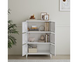 Bureaukast Hamina 113x80x40 cm staal wit