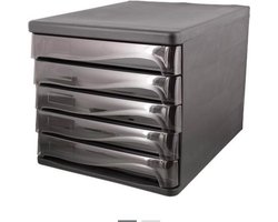 Bureauladekast - 5 lades - A4-formaat - kunststof ladekast - 2 jaar garantie