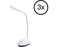 Bureaulamp - 3 Stuk(s) - Led - Wit - 360° - Roterend - Bureau Lamp