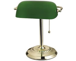 Bureaulamp met Glazen Kap - Stijlvolle Verlichting voor Thuis en Kantoor