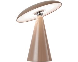 Bureaulamp Mush LED op accu taupe