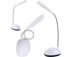 Bureaulamp - Tafellamp - Led - Wit - 360° - Roterend - Verstelbaar