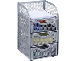 Bureaustandaard met 3 lades - Ruimtebesparend - Stevig gaas