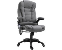 Bureaustoel - Bureaustoel ergonomisch - Directiestoel - Massage stoel - Bureaustoelen voor volwassenen - Grijs