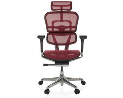 Bureaustoel / Directiestoel ERGOHUMAN GEN2 Netstof rood hjh OFFICE