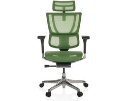 Bureaustoel / Directiestoel ERGOHUMAN SLIM GEN2 Netstof groen hjh OFFICE