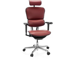 Bureaustoel / directiestoel ERGOHUMAN ULTRA L GEN2 leer bordeauxrood hjh OFFICE