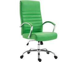 Bureaustoel - Directiestoel - Modern - Gewatteerd - Kunstleer - Groen