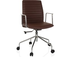 Bureaustoel / directiestoel VEMONA 30 PU bruin hjh OFFICE