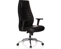 Bureaustoel / directiestoel VITORO imitatieleer zwart hjh OFFICE