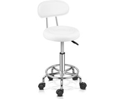 Bureaustoel, draaistoel, 360 graden stoel, verstelbare stoel, kappersstoel, nagelstoel, schoonheidsstoel, zwarte stoel.