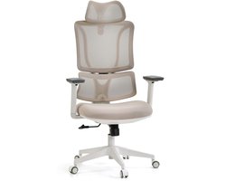 Bureaustoel / draaistoel ERGOMY W Zitting stof / rugleuning netstof beige mybuero