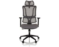 Bureaustoel / draaistoel ERGOMY zitting stof / rugleuning mesh grijs mybuero