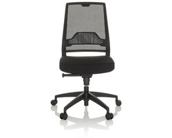 Bureaustoel / Draaistoel PORTO ECO I Zitting Stof / Rug Mesh zwart hjh OFFICE