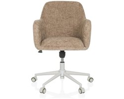 Bureaustoel / draaistoel SOLAO HOME bouclé stof beige hjh LIVING