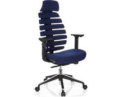 Bureaustoel ERGO LINE II PRO Stof blauw hjh OFFICE
