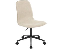 Bureaustoel - Ergonomische bureaustoel - Draaistoel - Schuim met hoge dichtheid - Verstelbare hoogte - 52 cm x 42 cm Zitting - Metalen frame