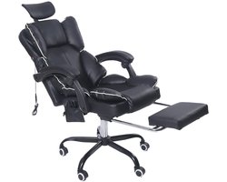 Bureaustoel Ergonomische Gaming-Stoel – Met Ventilator, Luchtkoeler & Koeling, Geventileerde Zitting, Ligfunctie, Massage, Verstelbare Directiestoel, Zwart