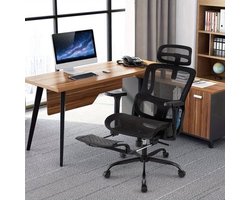 Bureaustoel – Ergonomische Stoel – Office Chair – Draaistoel – Kantoorstoel – Verstelbare Lendensteun – Ademend Mesh – Duurzaam Kunststof