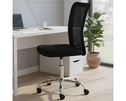 Bureaustoel Eva zonder armleuning - zwart - Interlink - Bureaustoel - Zwart - Polyester; Metaal