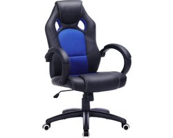 Bureaustoel - - gamestoel - kunstleer - zwart/rood